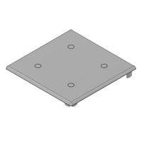 60-030-0 MODULAR SOLUTIONS POLYAMIDE END CAP<br>90MM X 90MM, GRAY